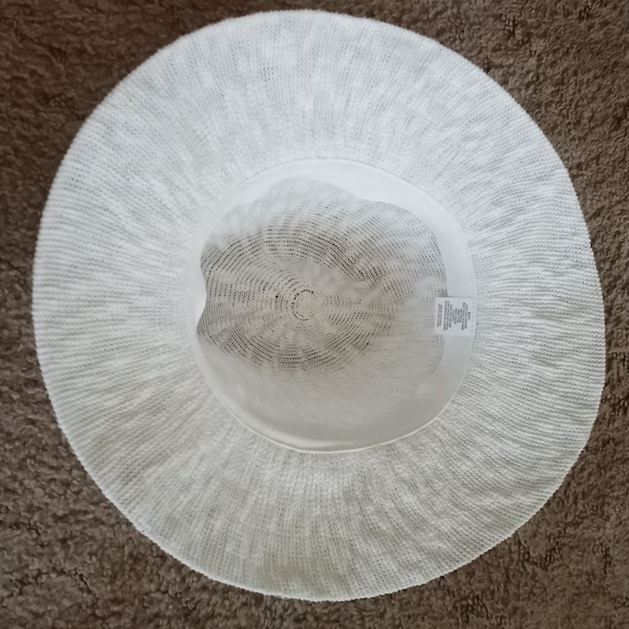 White Easter Bonnet Fedora Hat LN - Picture 2 of 6